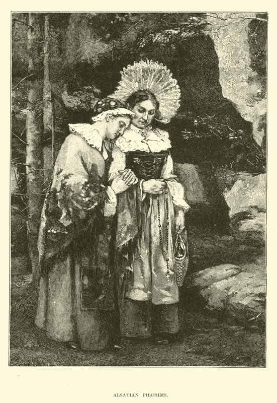 Alsatian Pilgrims by English School
