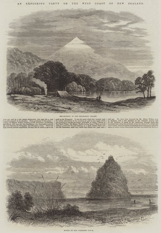 An Exploring Party on the West Coast of New Zealand by English School