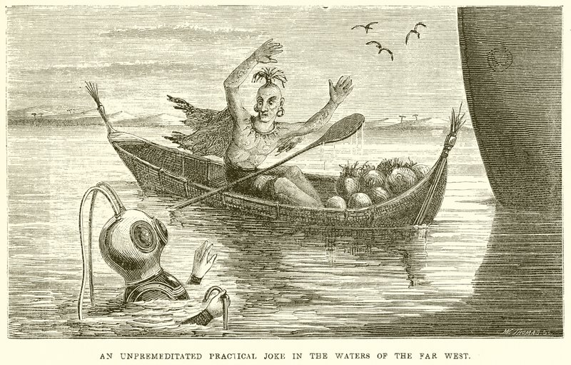 An Unpremeditated Practical Joke in the Waters of the Far West by English School