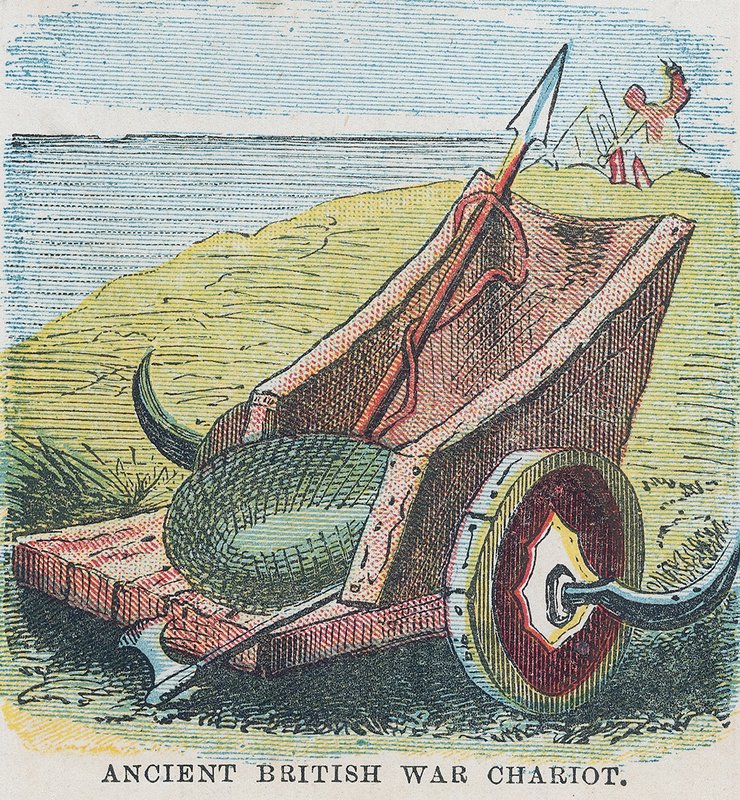 Ancient British War Chariot by English School
