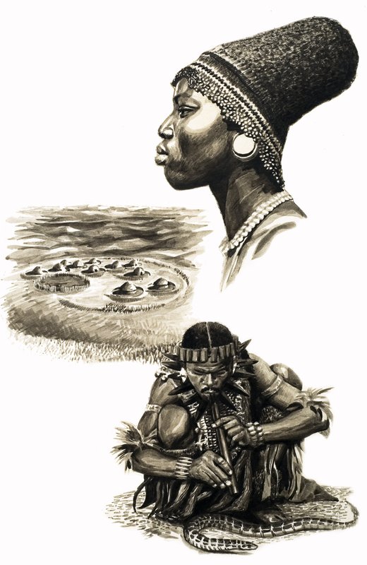 Ancient Peoples of the World: The Beehive People by English School