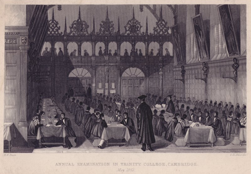 Annual Examination in Trinity College, Cambridge, May 1842 by English School