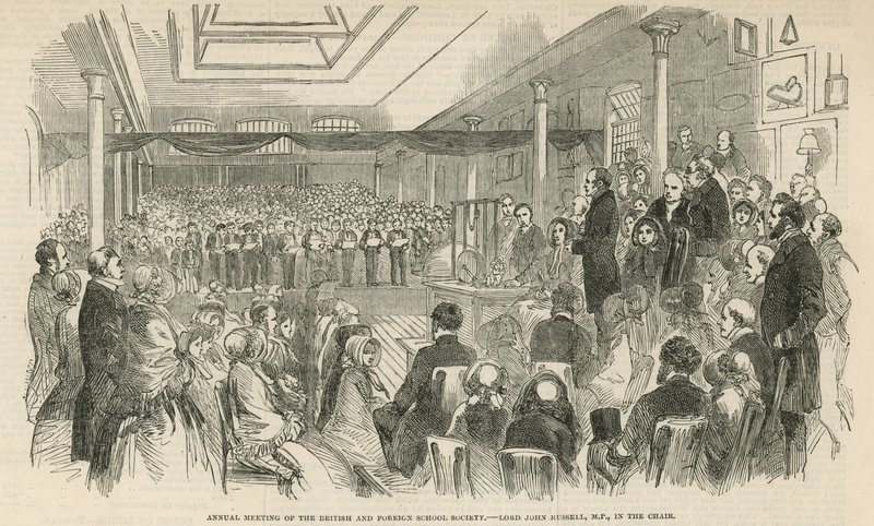 Annual meeting of the British and Foreign School Society by English School