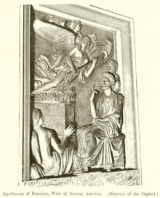 Apotheosis of Faustina, Wife of Marcus Aurelius (Museum of Capitol) by English School
