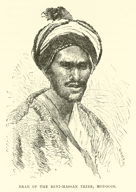 Arab of the Beni-Hassan Tribe, Morocco by English School