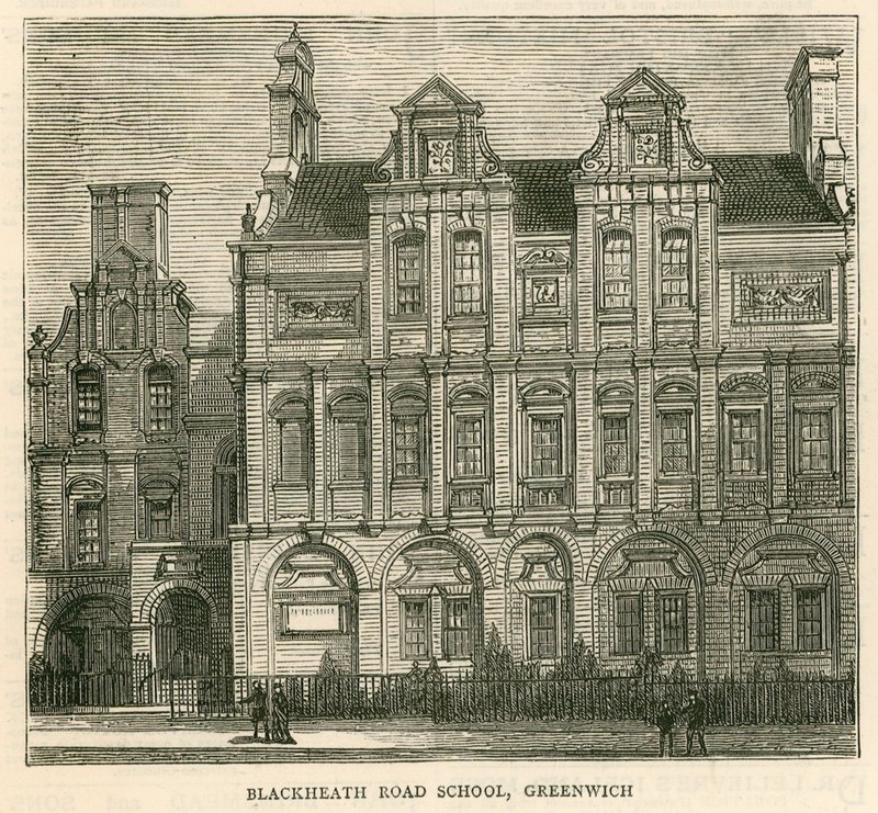 Architecture of the London School Board: Blackheath Road School, Greenwich, London by English School