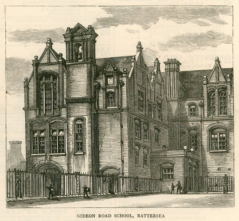 Architecture of the London School Board: Gideon Road School, Battersea, London by English School