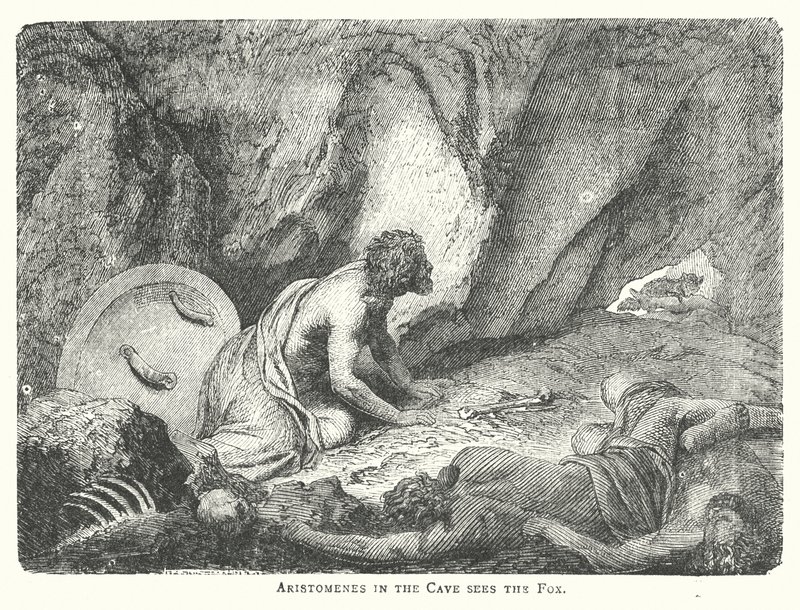 Aristomenes in the Cave Sees the Fox by English School