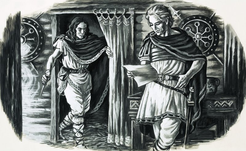 Arminius, a German Prince Captured by the Romans Who Later Liberated Germany by English School