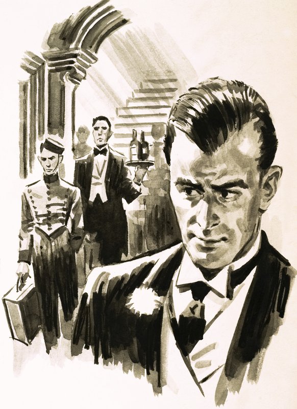 Arnold Bennett: a scene from Imperial Palace by English School