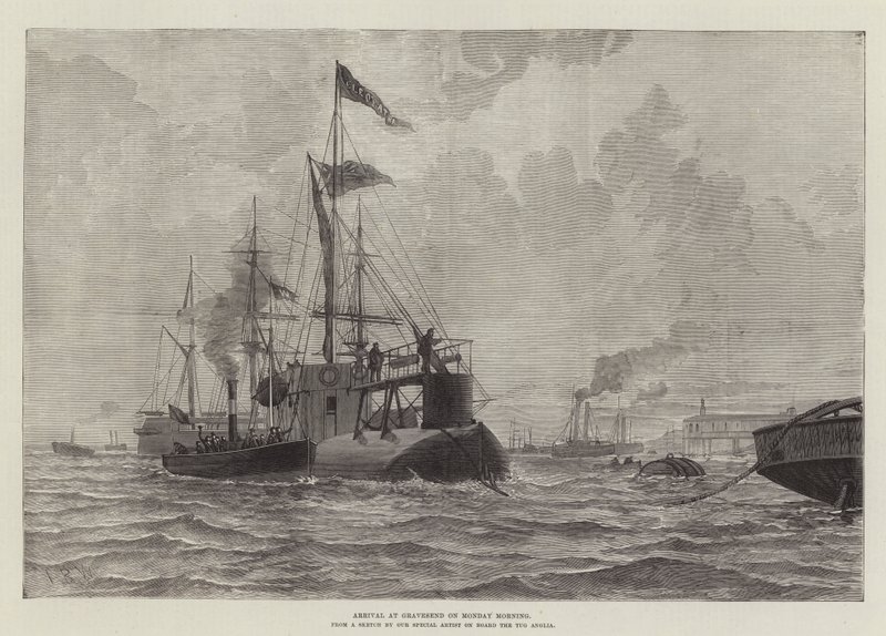 Arrival at Gravesend on Monday Morning by English School