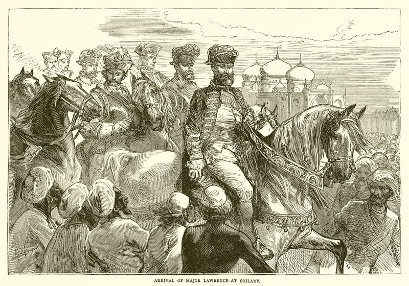 Arrival of Major Lawrence at Coilady (1753) by English School