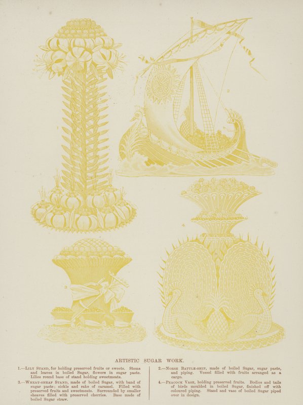 Artistic Sugar Work by English School