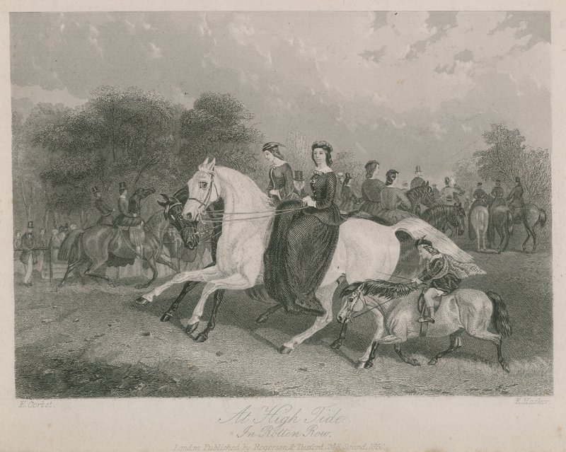 At High Tide in Rotten Row, Hyde Park, London by English School