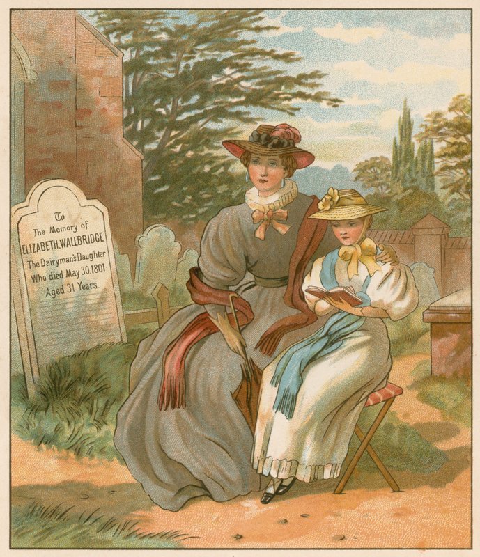 At the Grave of the Dairymans Daughter by English School