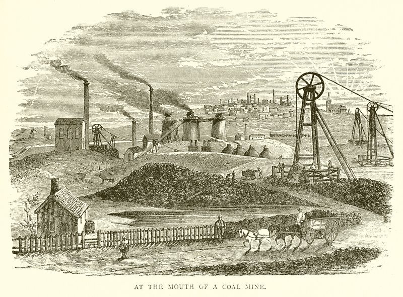 At the Mouth of a Coal Mine by English School