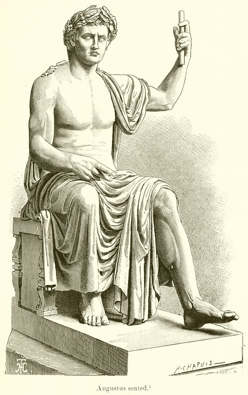 Augustus Seated by English School