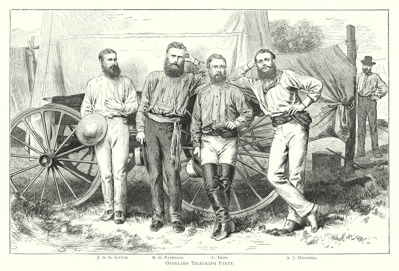Australia: Overland Telegraph Party by English School
