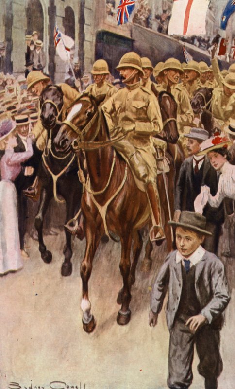 Australian Contingent Leaving Sydney for South Africa by English School