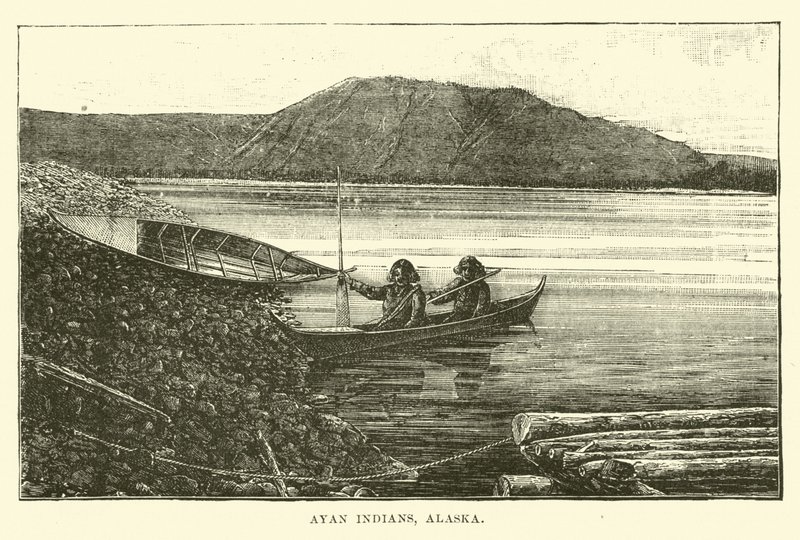 Ayan Indians, Alaska by English School