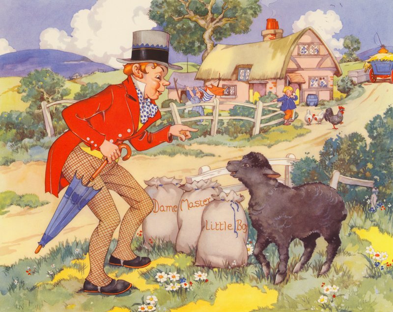 Baa, baa, black sheep by English School