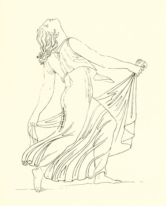 Bacchante Dancing with Enthusiastic Fervour by English School