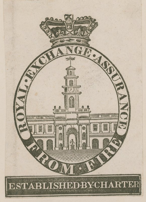 Badge of the Royal Exchange Assurance from Fire by English School