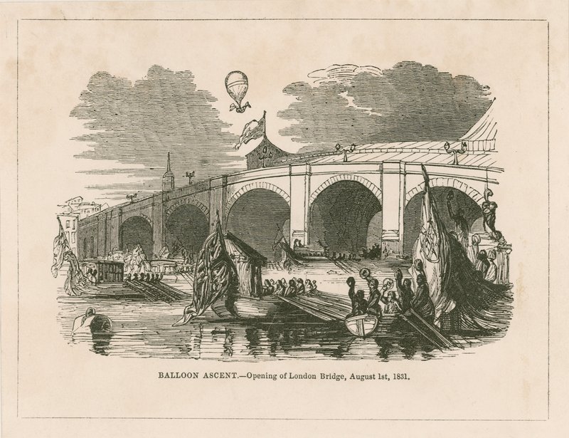 Balloon Ascent at the Opening of New London Bridge by English School