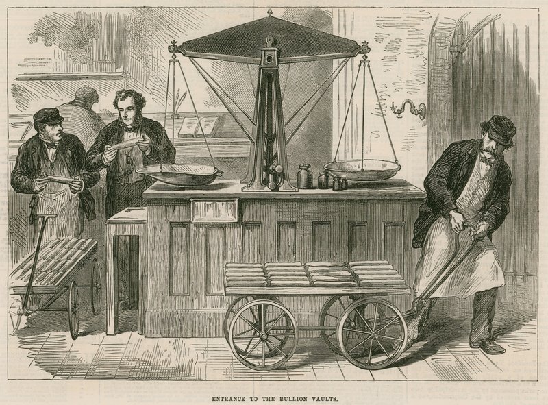 Bank of England, Bullion Office and Gold Weighing Room by English School