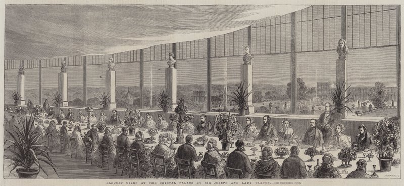 Banquet given at the Crystal Palace by Sir Joseph and Lady Paxton by English School