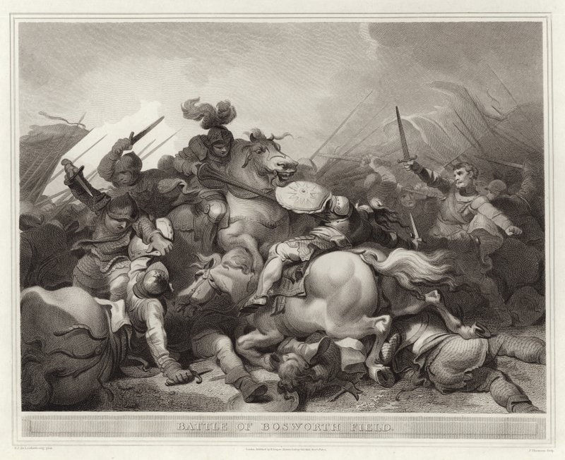 Battle of Bosworth Field by English School