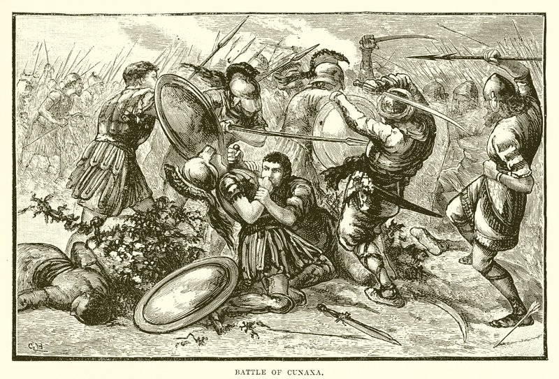Battle of Cunaxa by English School