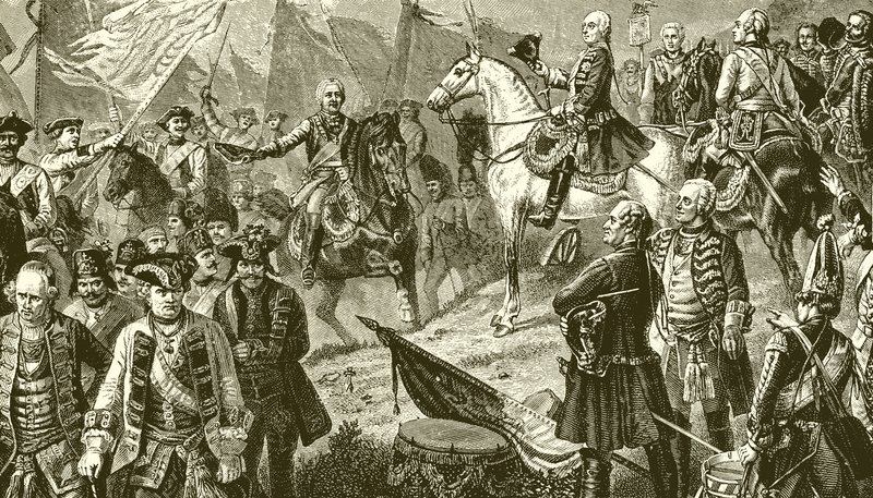 Battle of Hohenfriedberg by English School