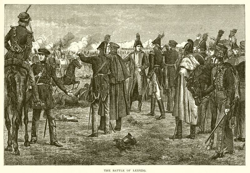 Battle of Leipzig by English School