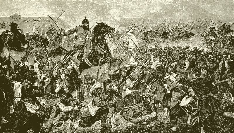 Battle of Mars la Tour by English School