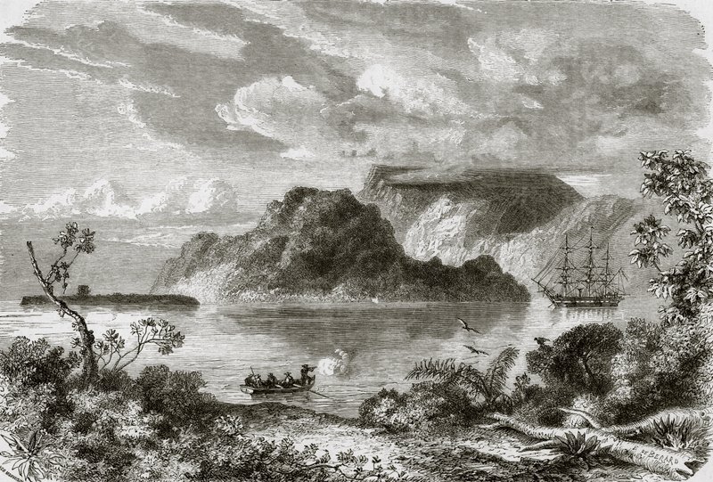 Bay of Manevai, island of Vanikoro by English School
