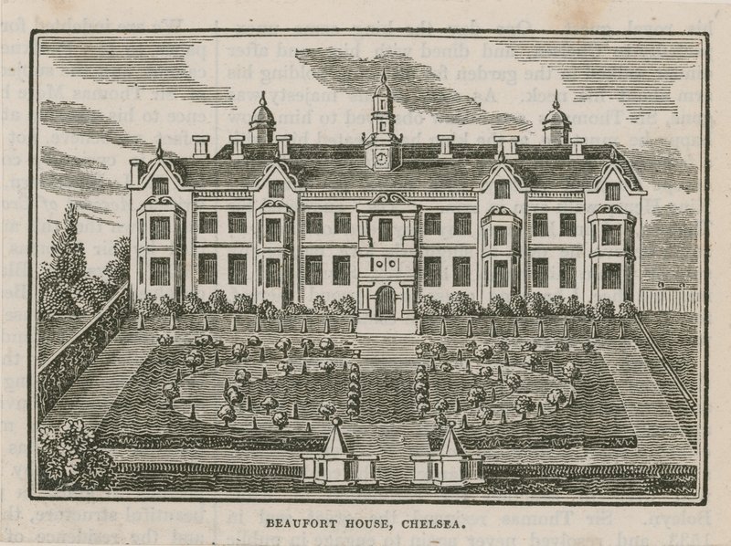 Beaufort House in Chelsea by English School