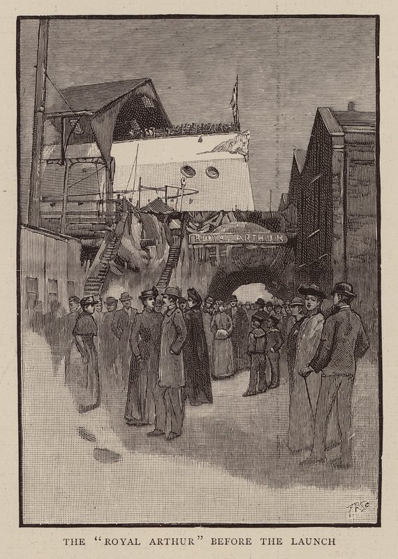 Before the launch of HMS Royal Arthur by English School
