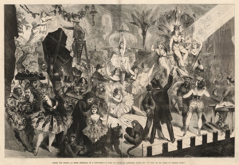 Behind the Scenes - A Night Rehearsal of a Pantomime by English School