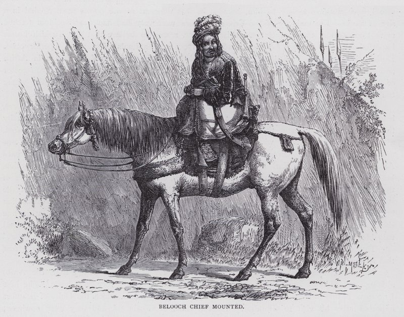Belooch Chief Mounted by English School