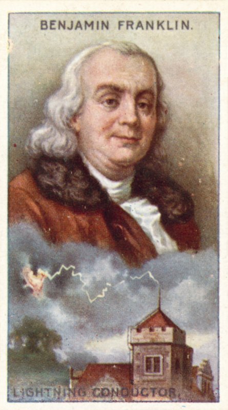 Benjamin Franklin, Lightning Conductor by English School