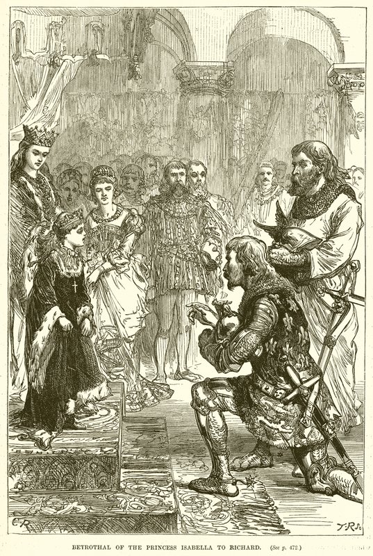 Betrothal of the Princess Isabella to Richard by English School