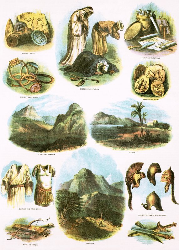Biblical Illustrations by English School