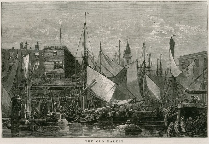 Billingsgate, the Old Market by English School