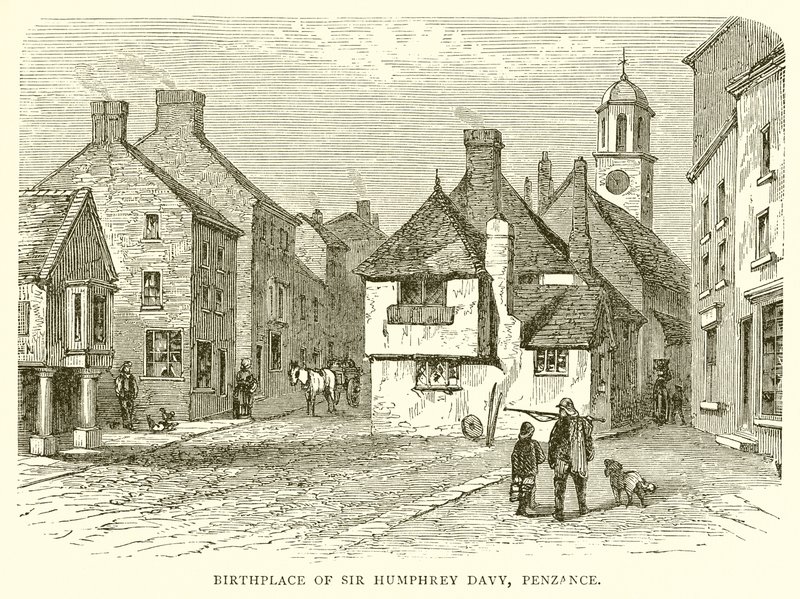 Birthplace of Sir Humphrey Davy, Penzance by English School
