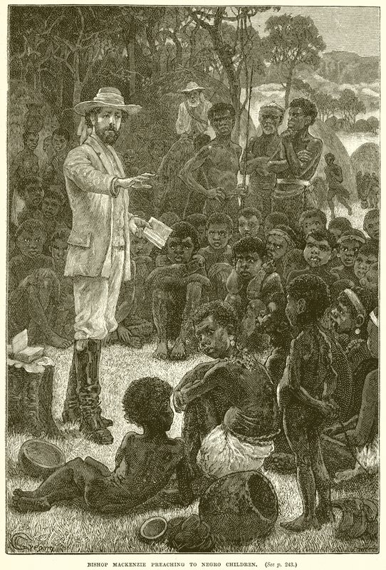 Bishop Mackenzie Preaching to Negro Children by English School