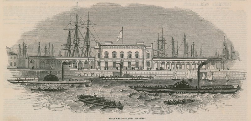 Blackwall Thames Steamer by English School