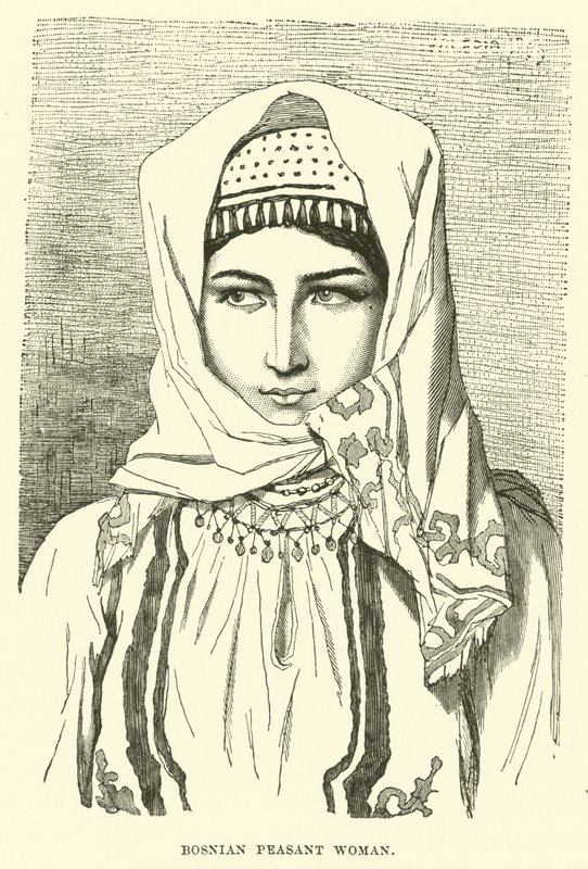 Bosnian Peasant Woman by English School