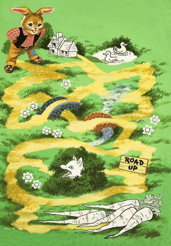 Brer Rabbit puzzle page by English School