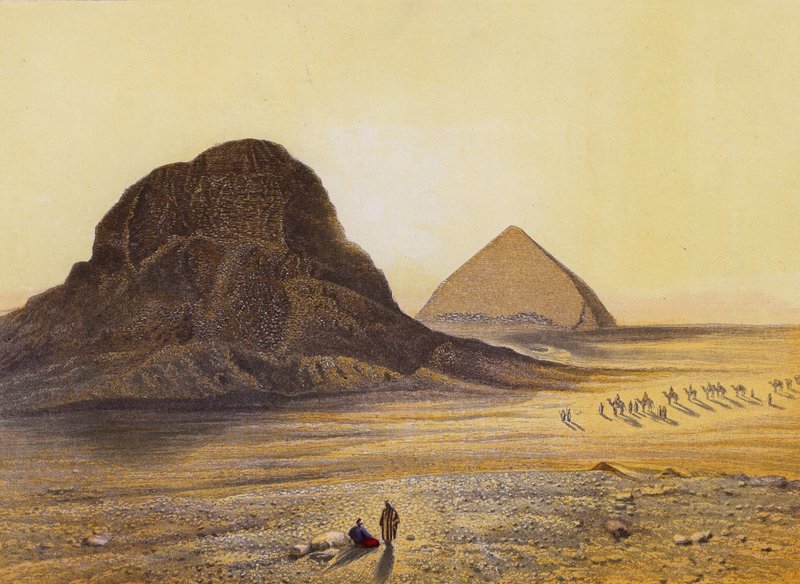 Brick Pyramids of Dashour, Egypt by English School